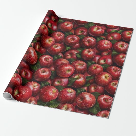 Leben, Liebe, Äpfel essen Geschenkpapier (Ungerollt)