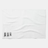 Leben, Liebe, Barsch Geschirrtuch (Horizontal)