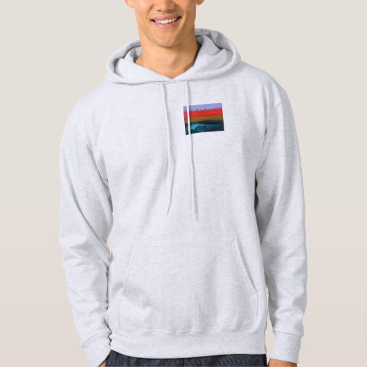 , Leben Liebe, Brandung!  Der Hoodie der Männer (Vorderseite)