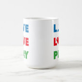 Leben, Liebe, bunte Tasse spielen (Mittel)