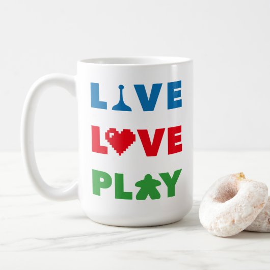 Leben, Liebe, bunte Tasse spielen (Mit Donut)