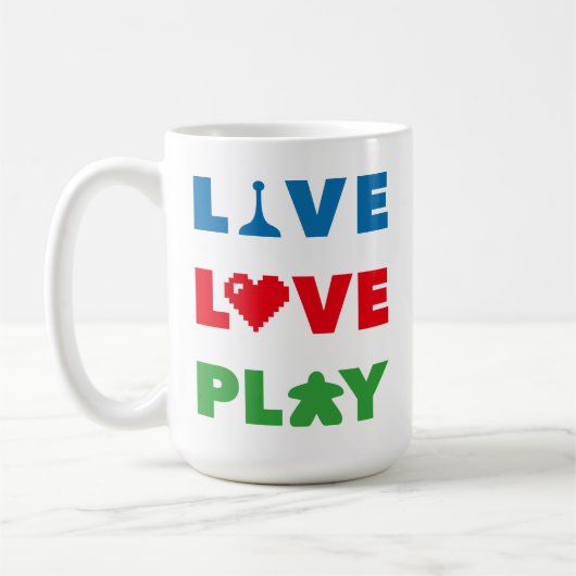 Leben, Liebe, bunte Tasse spielen (Links)