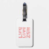 Leben, Liebe Gepäckanhänger (Rückseite vertikal)