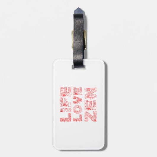 Leben, Liebe Gepäckanhänger (Rückseite vertikal)