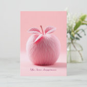 Leben.Liebe.Glücksapfel Einladung (Stehend Vorderseite)