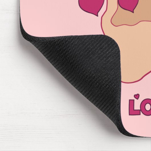 , Leben Liebe, hören Mousepaad Mousepad (Ecke)