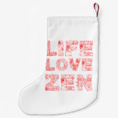 Leben, Liebe Kleiner Weihnachtsstrumpf (Rückseite)