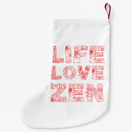 Leben, Liebe Kleiner Weihnachtsstrumpf (Rückseite)