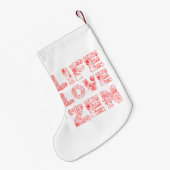 Leben, Liebe Kleiner Weihnachtsstrumpf (Rückseite (Hängend))