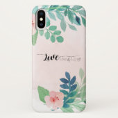 Leben, Liebe, Laugh Boho Wasserfarbdesign Case-Mate iPhone Hülle (Rückseite)
