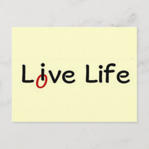 Leben, Liebe Postkarte