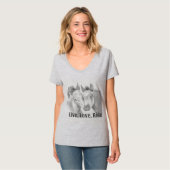 Leben, Liebe, Reiten T - Shirt (Vorderseite Vollansicht)