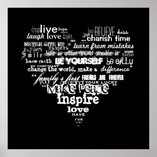 Leben-Liebe und -glück Poster