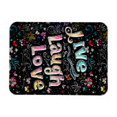 Leben, Liebe und Lachen Magnet (Horizontal)