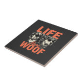 Leben Liebe Wuff Hunde Liebhaber Fliese (Seite)