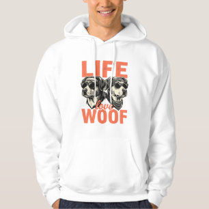 Leben Liebe Wuff Hunde Liebhaber Hoodie