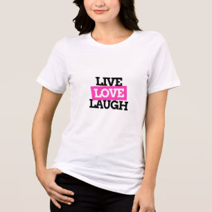 leben,lieben,lachen Tri-Blend shirt