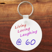 Leben liebend lachen mit 60 schlüsselanhänger (Vorderseite)