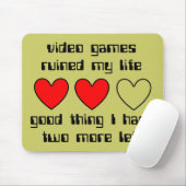 Leben links lustiger Mousepad Spaß (Mit Mouse)
