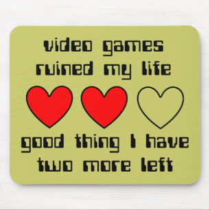 Leben links lustiger Mousepad Spaß