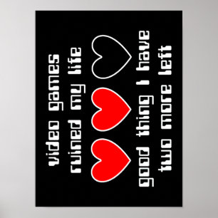 Leben-links lustiger Plakat-Spaß Poster