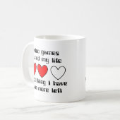 Leben-links lustiger Tassen-Spaß Kaffeetasse (Vorderseite Links)
