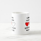 Leben-links lustiger Tassen-Spaß Kaffeetasse (Mittel)
