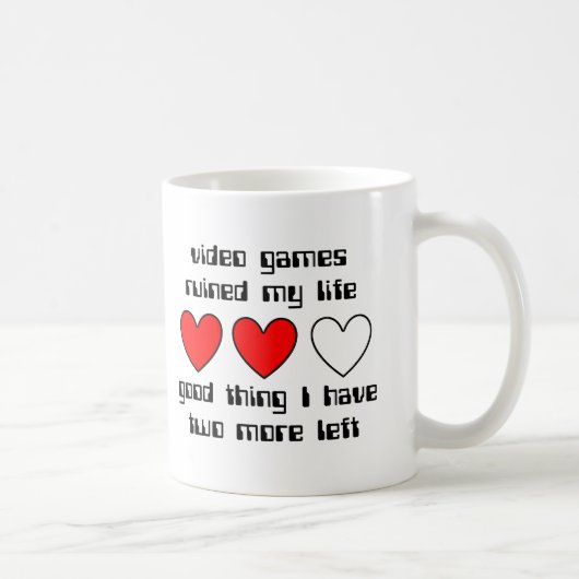 Leben-links lustiger Tassen-Spaß Kaffeetasse (Rechts)