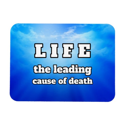 Leben lustig magnet (Horizontal)