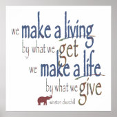 "Leben machen - Leben schaffen" Poster (Vorne)