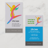 Leben-magere Gesundheits-und Visitenkarte (Vorne/Hinten)