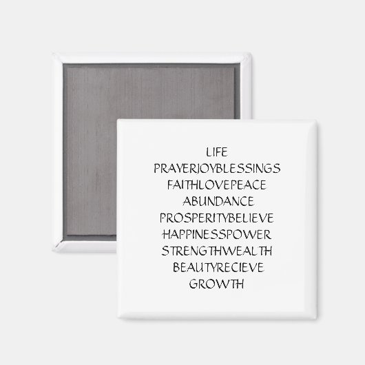 Leben Magnet (Vorderseite/Rückseite)