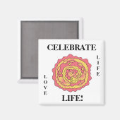 LEBEN! Magnet von April McCallum (Vorderseite/Rückseite)