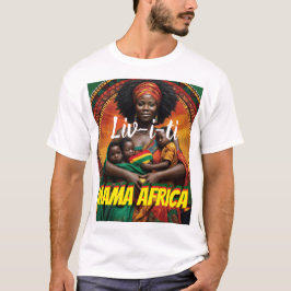 LEBEN. MAMA AFRICA Männergrundsatz - T - Shirt
