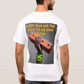 LEBEN. MAMA AFRICA Männergrundsatz - T - Shirt (Rückseite)