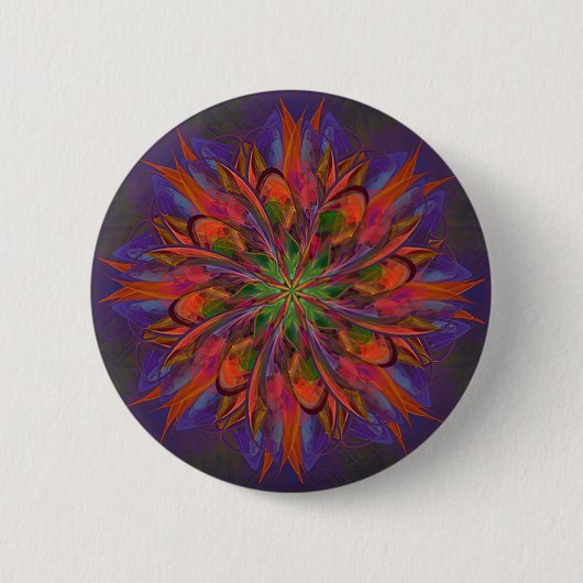 Leben-Mandala Button (Vorderseite)