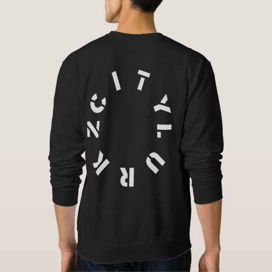 Leben Männer Sweatshirt (Rückseite)