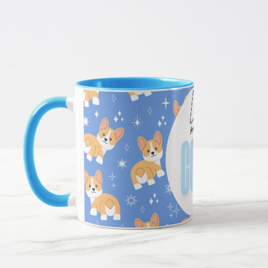 Leben meine beste Corgi Life Funny Niedlich Girly Tasse (Links)