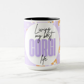 Leben meine beste Corgi Life Funny Niedlich Girly Tasse
