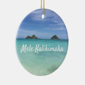 Leben mit Aloha Hawaii Keramik Ornament (Rechts)