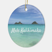Leben mit Aloha Hawaii Keramik Ornament (Links)