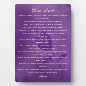 Leben mit Alzheimer-Gebet Fotoplatte (Vorderseite)