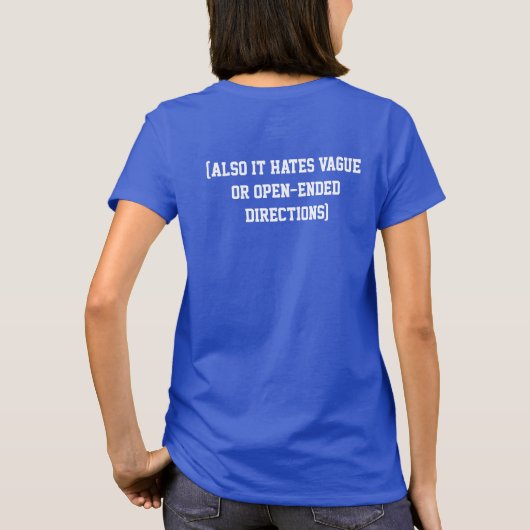 Leben mit Autismus T-Shirt (Rückseite)