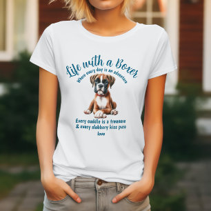 Leben mit einem Boxer-Hund T-Shirt