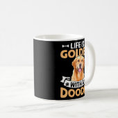 Leben mit einem Doodle Kaffeetasse (VorderseiteRechts)