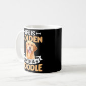 Leben mit einem Doodle Kaffeetasse (Vorderseite Links)