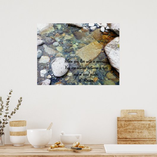 Leben mit einem narzisstischen Poster (Küche)