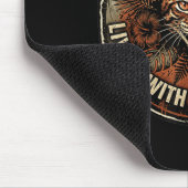 Leben mit einer winzigen Leopard-Bengalkatze Tropi Mousepad (Ecke)