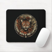Leben mit einer winzigen Leopard-Bengalkatze Tropi Mousepad (Mit Mouse)