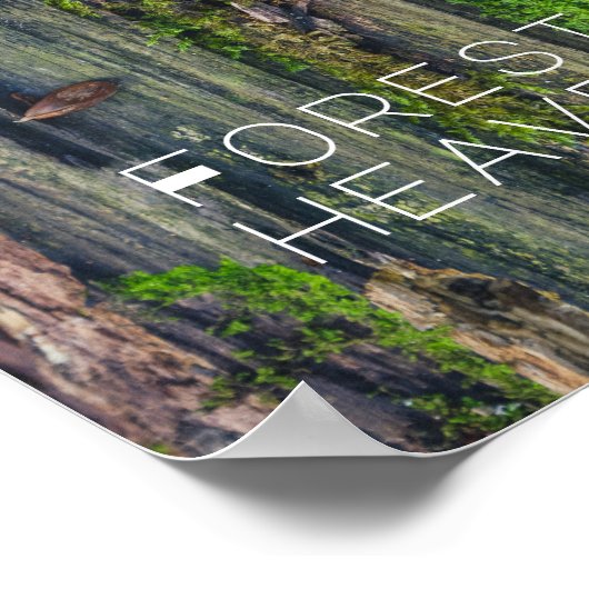 Leben mit Holz Poster (Ecke)